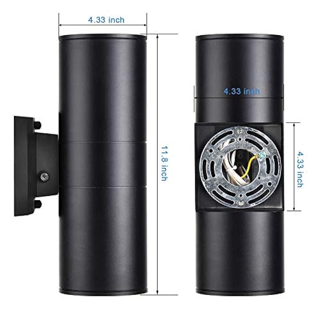 Dusk to Dawn Outdoor Lighting Up and Down Lights Outdoor Wall Sconce 2 Light Lamps