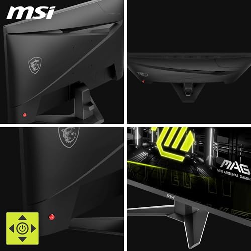 MSI MAG 274QF X24 Écran Gaming 27" WQHD - Dalle Rapid IPS 2560 x 1440, 240 Hz, 0,5 ms, HDR Ready, AMD FreeSync Premium, AI Vision, HDMI 2.0b, DPort 1.4, sans-Bord, inclinable, comaptible VESA, Noir