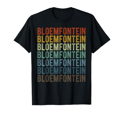 Bloemfontein City South Africa Retro Vintage T-Shirt