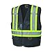 Pioneer V1021570U High Visibility, Reflective Safety Vest, ANSI Class 1, Black ( Small / Medium )