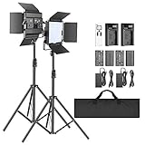 video licht akku 2 Energieoptionen: Die Leuchte kann über das Netzteil (im Lieferumfang enthalten) oder den Li-Ionen Akku NP-F550 (im Lieferumfang enthalten) mit Strom versorgt werden. 4 Akkus Hohe Kapazität von 2200 mAh, wiederaufladbarer 7,4V Li-Ionen Gleichstrom Akku mit Premium Zelle und 2 USB Ladegeräten enthalten für bequemes Arbeiten