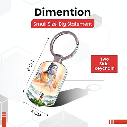 Image of Stylish Metal Keychains with Permanent Glossy Print - Inspirational Quotes & Spiritual Designs - Perfect Key chains for loved ones, Personal Use, Gifts & Return Gifts