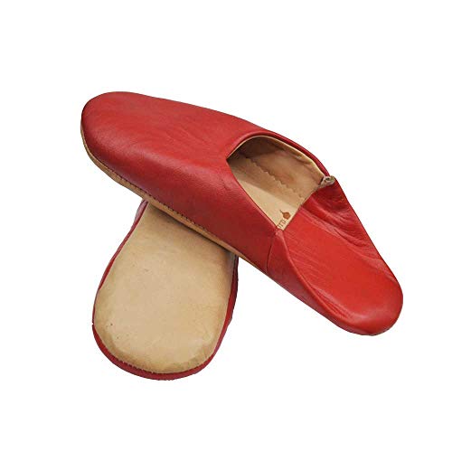 Babouches marocaines femme cuir naturel artisanat Marrakech chausson traditionnel