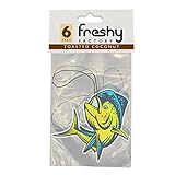 Mahi Dolphin Fishing Offshore Air Freshener Coconut Scent Freshy Factory (6 Pack)