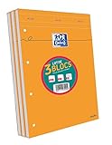 Oxford Scolaire 100107099 - Bloc de notas (3 unidades, color naranja