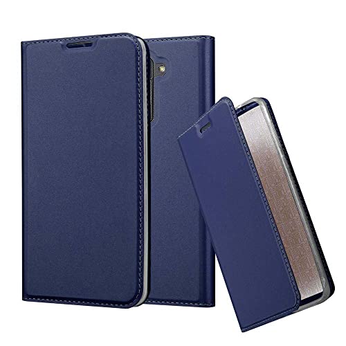 Cadorabo Funda Libro para LG Stylus 2 en Classy Azul Oscuro - Cubierta Proteccíon con Cierre Magnético, Tarjetero y Función de Suporte - Etui Case Cover Carcasa