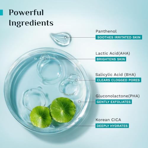 Image of Pilgrim 3% AHA BHA PHA Detan Gel Face Wash | Korean Cica & Panthenol | Detans | All Skin Types| Salicylic, Lactic, Gluconolactone | For Men & Women| 100 ml