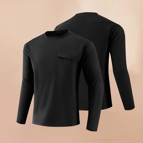 Mens Long Sleeve Shirts Quick Dry Moisture Wicking T-Shirts for Fishing Workout Athletic Gym Sweatshirt2