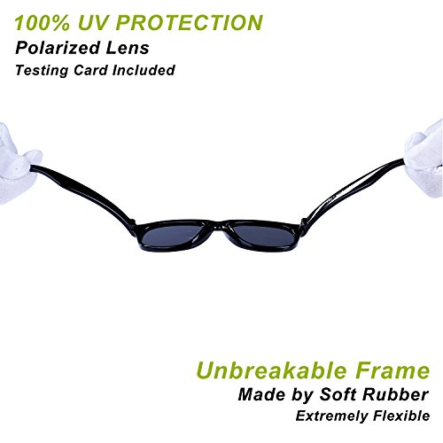 image for Pro Acme TPEE Rubber Flexible Kids Polarized Sunglasses for Baby and C