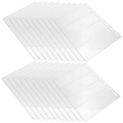 KICHOUSE Álbum de de con 20 Páginas Transparentes 9 Estándar para Monedas y para Coleccionistas Oficina y