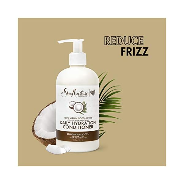 Sheamoisture-Daily-Hydrating-Conditioner-For-All-Hair-Types-100-Virgin-Coconut-Oil-Sulfate-Free-13-oz Sheamoisture Daily Hydrating Conditioner For All Hair Types 100% Virgin Coconut Oil Sulfate-Free 13 oz (Packaging May Vary)