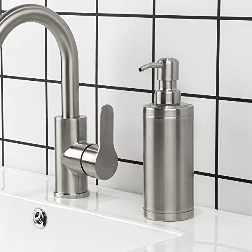 Gappo Brushed Nickle Soap Dispenser Stainless Steel Metal Pump Hand Lotion Bottle For Bathroom, Bedroom And Kitchen(300Ml/10.15Ounce) #TOP1