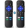 2Pcs Replacement Remote Control Compatible for Roku TV, Universal Remote Fit for Hisense/Onn/TCL/Sharp/Element/Philips/Hitachi/JVC/RCA/Insignia/Sanyo/LG RokuSeries Smart TVs (Not for RokuStick & Box)