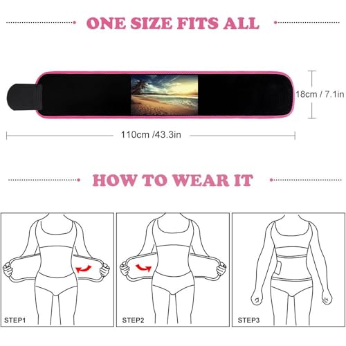 Faja reductora Belly Band Sunset on The Beach unisex miniatura 2