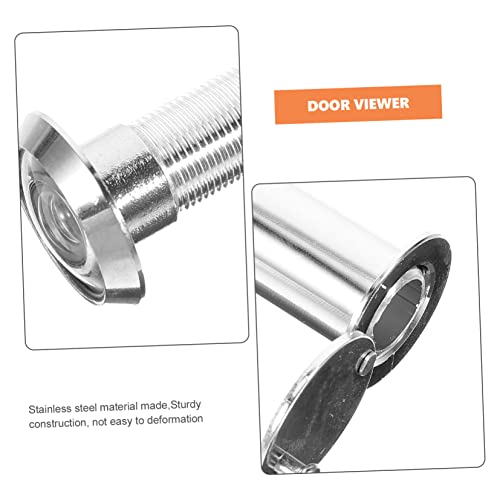 Visor de puerta con tapa de privacidad de acero inoxidable, visor resistente para puerta principal miniatura 6