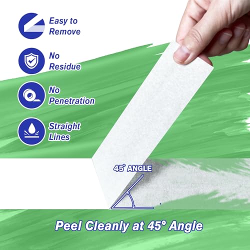 Image of White Painter's Tape 2 Inch Wide x 60 Yards, White Washi Tapes Decorative, General Purpose White Masking Tape for Wall Painting, Labeling, DIY Projects & Craft