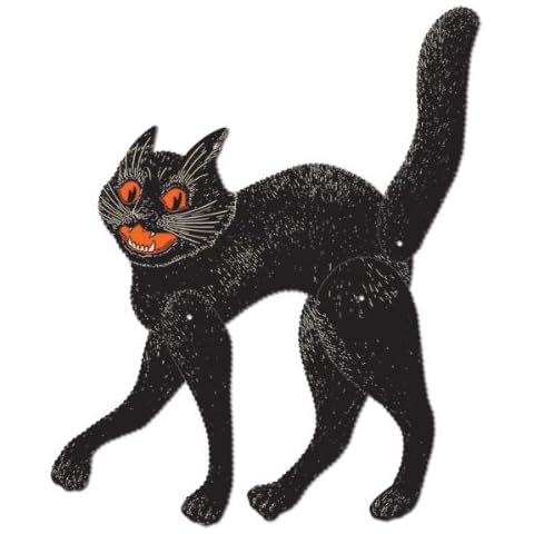 Beistle Jointed Scratch Cat - Black Cover