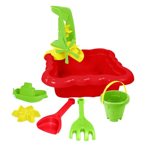 Moulin à sable Wader avec seau et bateau pour s'amuser au jardin et créer des châteaux de plage