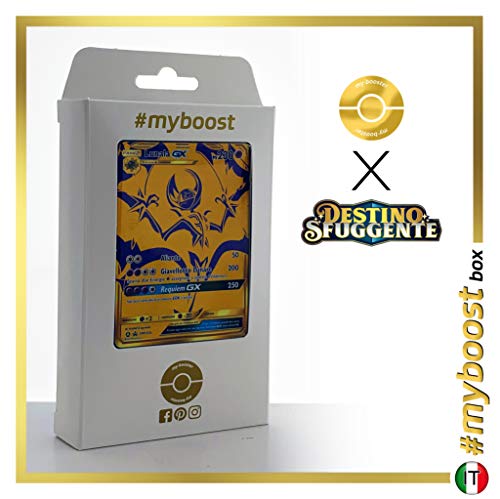 Lunala-GX SM103A Oro Segreto - #myboost X Sole E Luna 11.5 Destino Sfuggente - Box di 10 Carte Pokémon Italiane