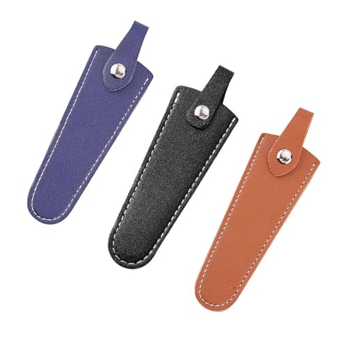 Ryaupy 3PCS Bolsa de Tijeras de peluquería de Piel sintética, Salón - Bolsa de Tijeras de peluquería, Funda para Tijeras de peluquería, Bolsa organizadora de Herramientas de peluquería
