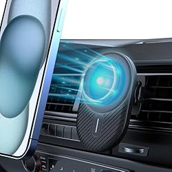 Magnetic Wireless Car Charger Vent Mount for Mag-Safe iPhone 15 14 13 12 11 Plus Pro Max Mini Magnet Car Charg