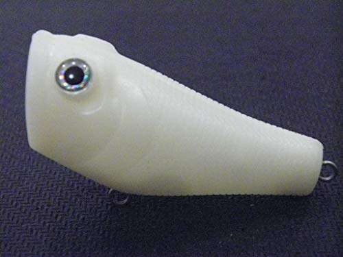 wLure 10 Blank Popper Topwater Large Splash Unpainted Fishing Lure with Free Eyes UPT620