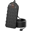 Power strip 24 ac outlets 1875w15a with 6 usbs 2 usb c ports etl listed surge protector 3400 joules 8 ft heavy duty flat plug extension cord wall mountable for home office black  urban country home decor