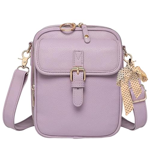 Image of Leather Crossbody Bags, Crossbody Leather Bag for women, Vintage Anti-Theft Messenger Shoulder Bags