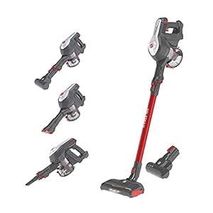 Hoover H-FREE 100 HF122GPT – Draadloze stickstofzuiger, cyclonische borstel voor huisdieren, verwijderbare 22V lithiumbatterij, 40 min, 0,9 l, LED-verlichting, 2 snelheden