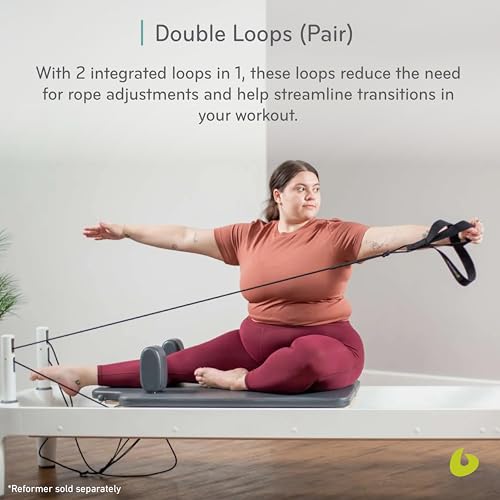 Image of Balanced Body Double Loops, Foot and Hand Straps, Accessories for Pilates Equipment, Workout Equipment for Home Gym or Studio Use, 1 Pair