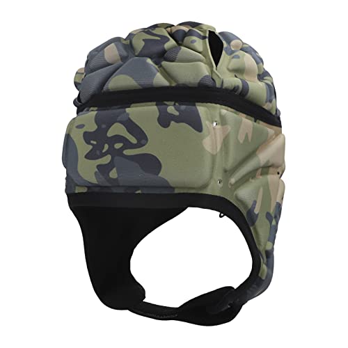Adjustable Rugby Helmet Headguard Soft Padded Shell Hockey Head Guard Soccer Protective Headgear Scrum Cap 7V11 Flag Football Head Protector Support Soft Foam Autism Goalie Helmet For Adults Youth #TOP22