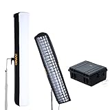 Falcon Eyes APARO Radi-09 Air Inflatable Panel 150W Bi-Color 3000K-5600K Flexible LED Panel Light with Air Softbox and Foldable Honeycomb Grid, Support APP Control 9 Scene Effects
