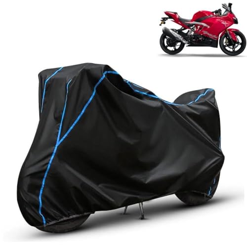 Image of Kerwa Waterproof Bike Cover Compatible with TVS Apache RR310 | Dust Proof, UV-Resistant, All-Weather Protection Bike Body Cover, Windproof Elastic Bottom