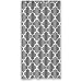 36" X 72" (90cmx 180cm) Custom Classic Grey and White Quatrefoil Polyester Fabric Shower Curtain