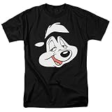 Looney Tunes Pepe Face T Shirt & Stickers (X-Large)
