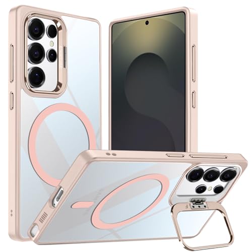 Coque de protection Samsung S25 Ultra antichoc transparente rose Mag-Safe