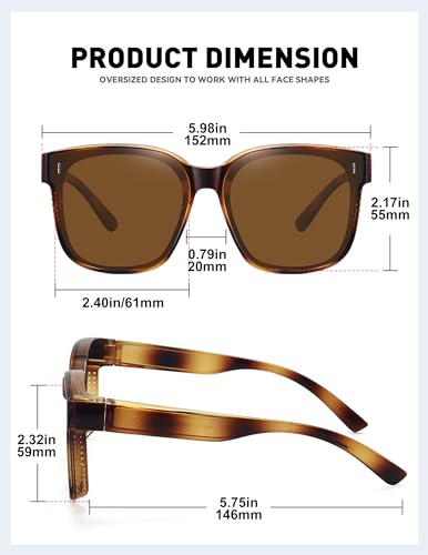 MEETSUN Lightweight Oversized Fit Over Glasses Sunglasses for Women Trendy Square Polarized Sun Glasses for Driving3