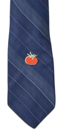 Image of Novel Merk Vegetable - Eggplant, Tomato, & Other Lapel Pin, Hat Pin & Tie Tack Set - Clutch Back