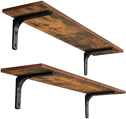 DINZI LVJ Long Wall Shelves, 31.5 Inch Wall Mounted Shelves Set o...