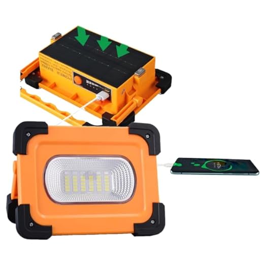 9000mAh Portable Camping Solar Work Light Long Endurance, 60W LED Rechargeable Emergency Flood Light with Magnetic Back for Fishting Garage Underhood Mechanic Construction, Easy Hanging Power Bank