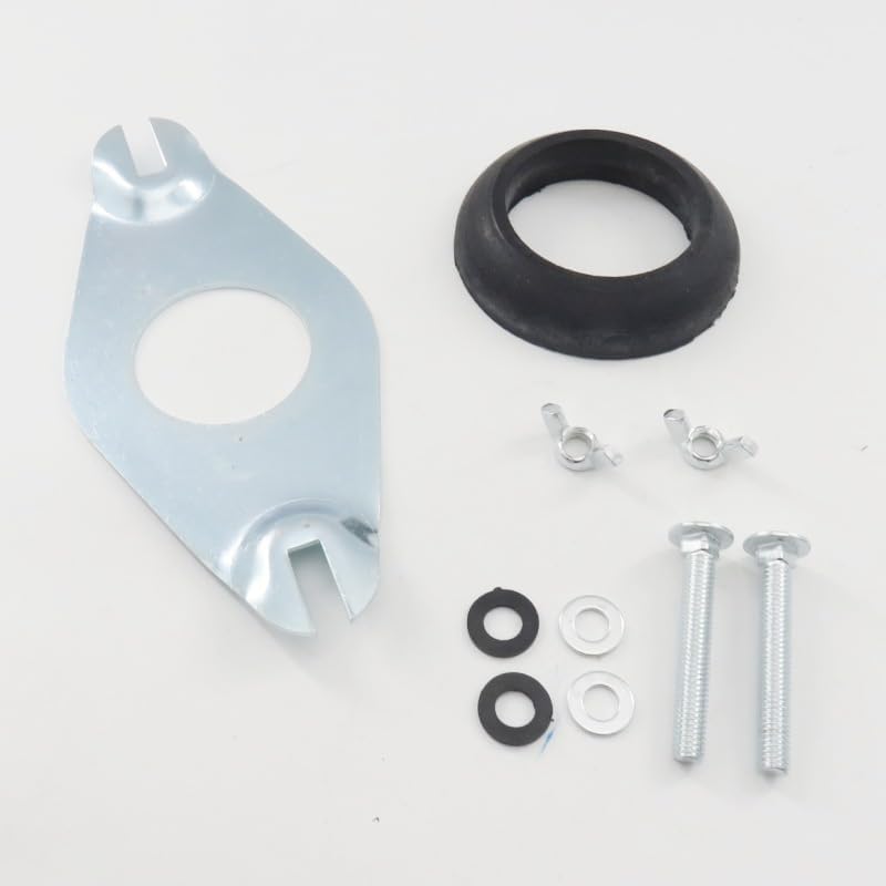Close Coupling Kit for WC Toilet Pan Cistern Doughnut Fixings Plate Donut-Toilet Cistern Seal, Silver