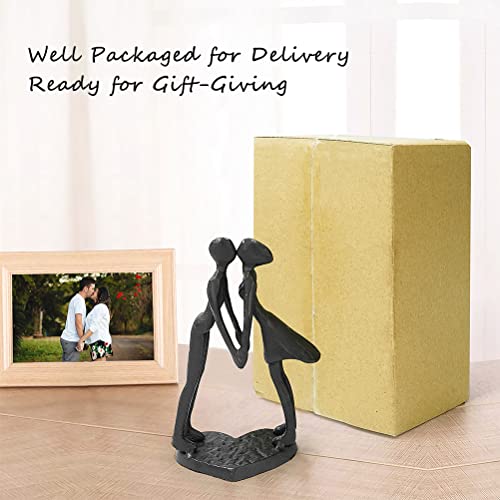 Dreamseden 6Th Anniversary, Wedding Anniversary, For Couple, Gifts For Her Or Wife - Iron Couple Sculpture Home Decor, Romantic Art Figurine For Girlfriend, Engagement, Marriage #TOP4