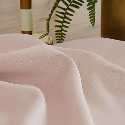 Treatmentex Pink Half-Blackout Curtains 54" Pink Pompoms Curtain Panels for Nursery Room Darkening Thermal Curtain Drapes for Baby Girls Room Pencil Pleat 50" w 2pcs - Image 4