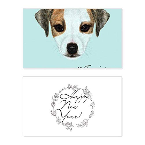 Tarjeta de Año Nuevo Jack Russell Terrier para felicitar las fiestas con un mensaje emotivo