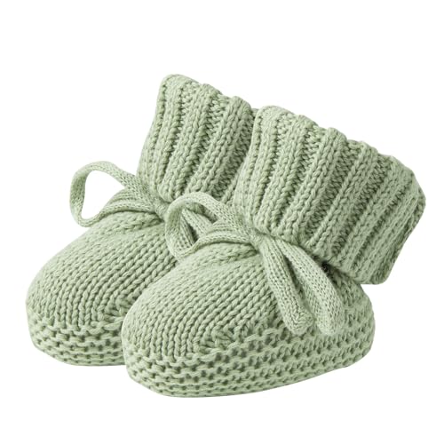 Image of XIMEO Newborn Baby Shoes | Soft Knitted Infant Booties | Warm, Cozy & Lightweight Shoes for Boys & Girls