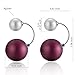 Keermei Fashion Ball Earrings Set for Women, Pearl Earrings, 16 Pcs Interchangeable Colorful Beads, Hypoallergenic and Lightweight, Good Gift Choice (C)