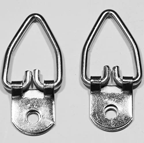 1 Hole Extra Heavy Duty D Ring Picture Hanger with Screws - Pro Quality (20)