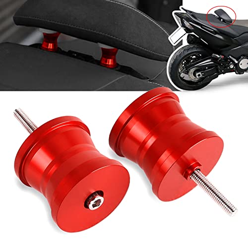 MOLONG 40mm Cuscino di Rialzo Compatibile con Cuscino Passeggero Alluminio CNC Compatibile con T-MAX 530 TMAX 500 2012-2016 Rosso