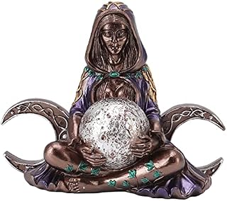 TOPINCN Mother Earth Art Statue, Nature Moon Gaia Goddess Statue Figurine Resin Small Exquisite Crafts Home Decoration Ornament
