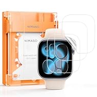 【対応機種】：Apple Watch series 11（2025）/ 10（2024）46mm用 保護フィルム 【一発で完璧・気泡レス】フィルム貼り付けの手間とイライラを解消する、スライド式ガイド枠が登場。Apple Watch 46mm専用設計で、面倒な位置調整は一切不要。初めての方でも一発で正確に貼り付けられます。フィルムをセットし、ハンドルを引くだけの簡単操作で気泡を最小限に抑制。誰でも簡単に美しい仕上がりを実現できます。 【高透過率・本来の美しさを再現】極薄EPU素材の採用により、優れ...